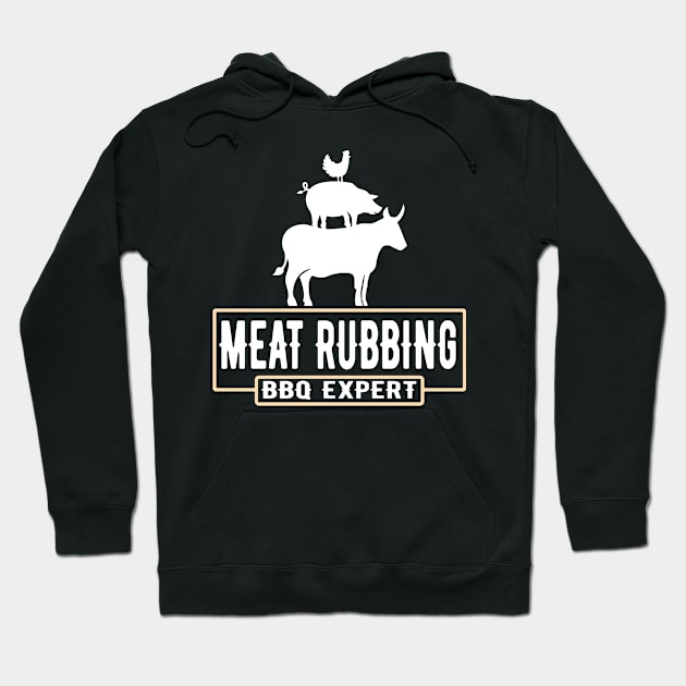 I Rub My Own Meat - Meat Rubbing BBQ Expert Hoodie by Jas-Kei Designs